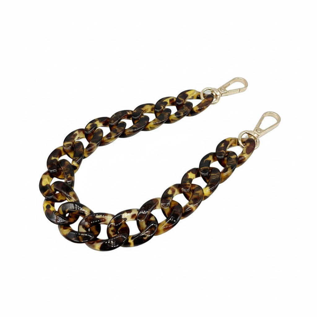 Acrylic Bag Chain- Amber - 37 cm - Sara Crochet