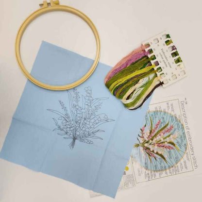 Flowers Pattern Embroidery Set- 128 - Sara Crochet