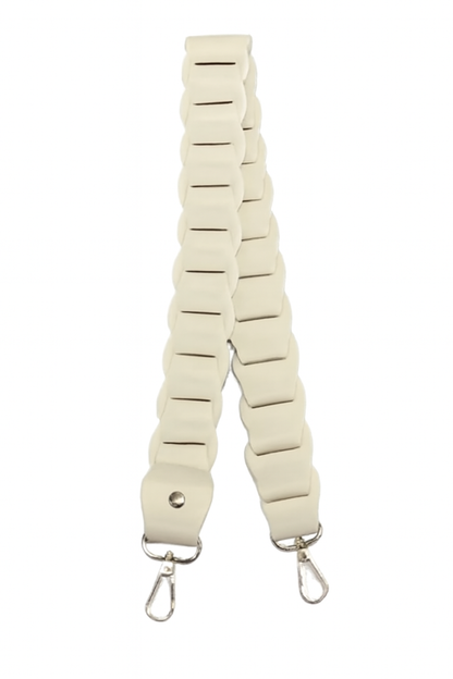 Leather Bag Handle- Cream - Sara Crochet