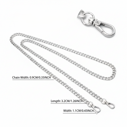 1 Piece Metal Bag Chain - Silver - Sara Crochet