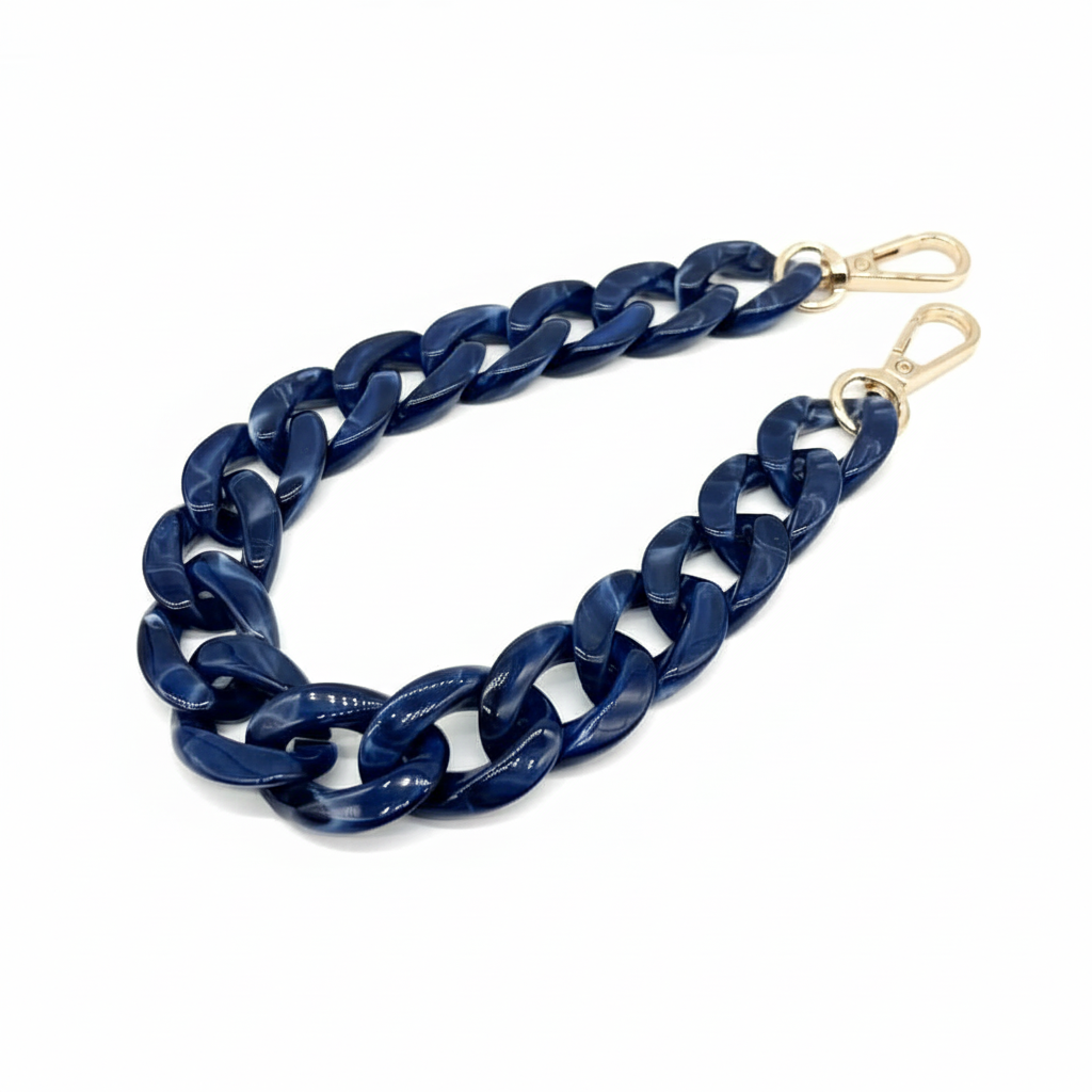 Acrylic Bag Chain- Dark Blue - 60 cm - Sara Crochet