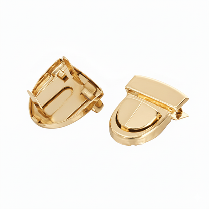 Snap Lock Clip Buckle- Gold - Sara Crochet