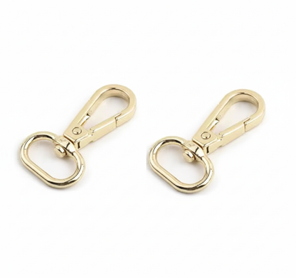 1 Pair Bag Strap Hook Buckle - Gold - Sara Crochet
