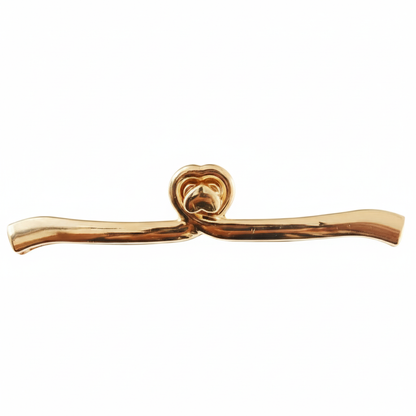 Twist Closure Heart Shape Clasp Buckle- Gold - Sara Crochet