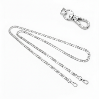 1 Piece Metal Bag Chain - Silver - Sara Crochet