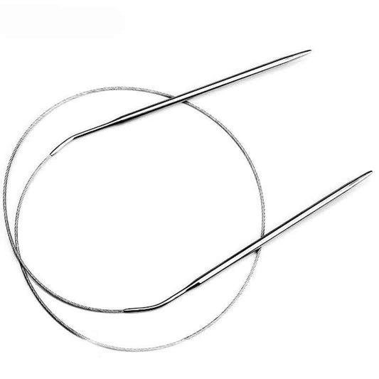 Stainless Circular Knitting Needles- 60cm - Sara Crochet