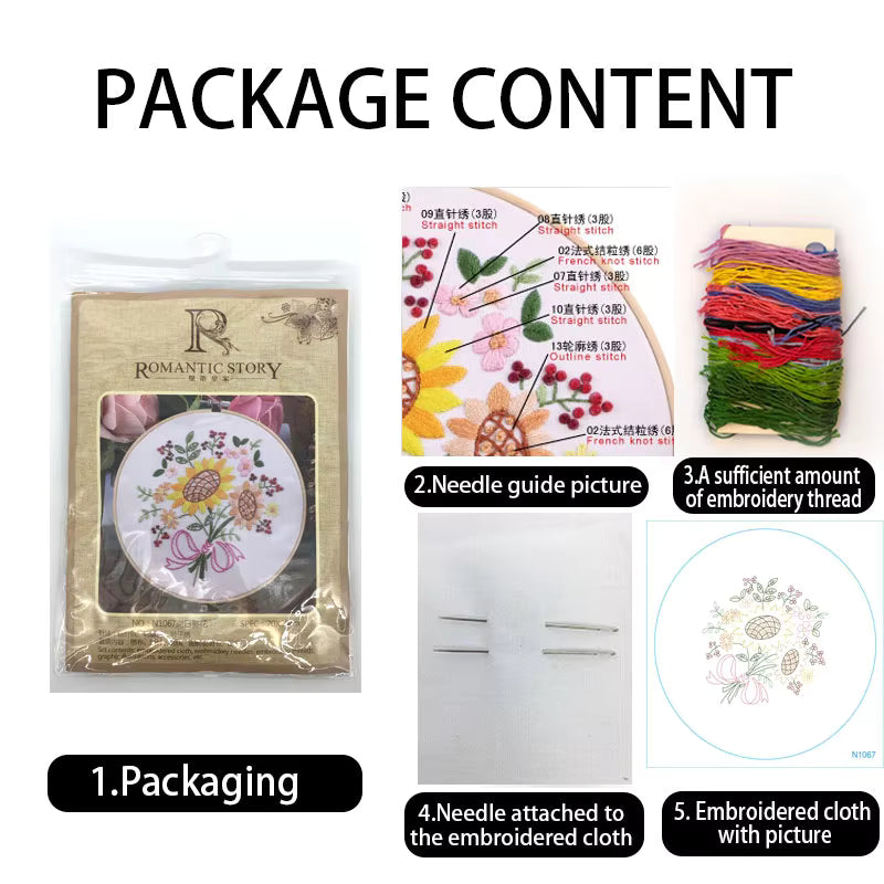 Romantic Story Embroidery Set- N1079 - Sara Crochet