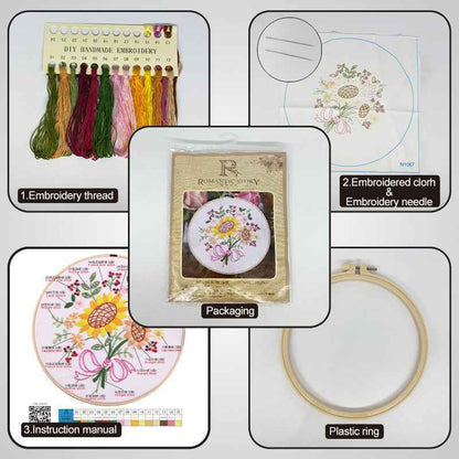 Romantic Story Embroidery Set- N1079 - Sara Crochet