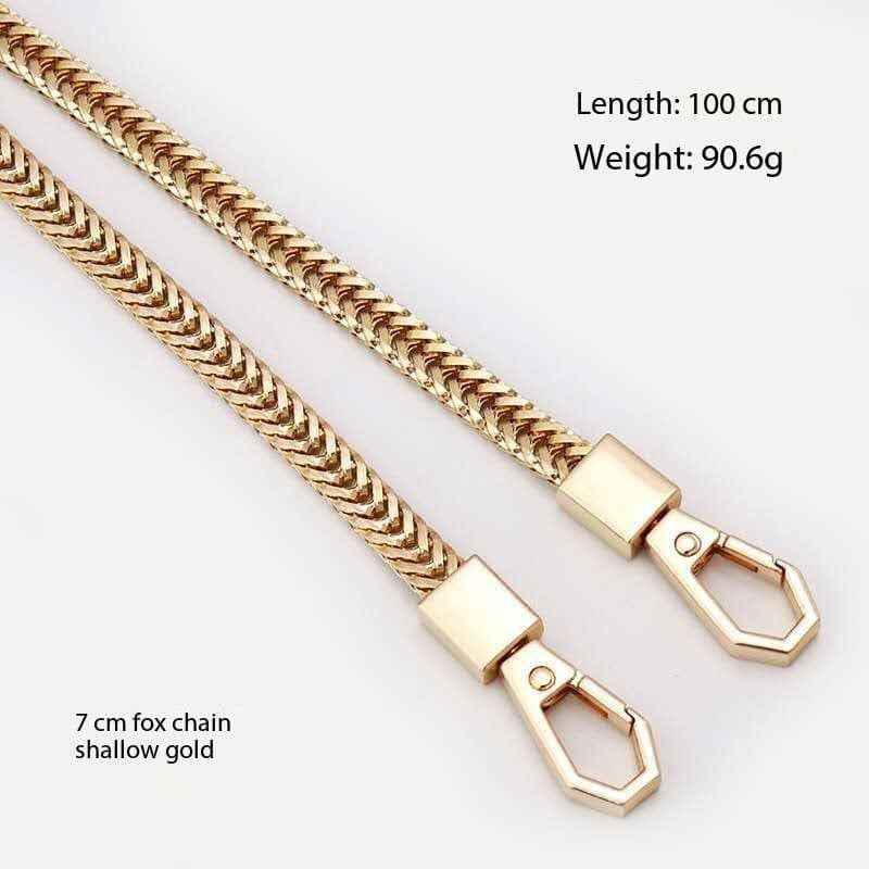1 Piece Metal Bag Chain Gold - Sara Crochet
