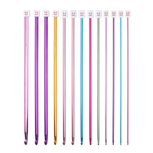 Pack Crochet Hooks Tunisian - Sara Crochet