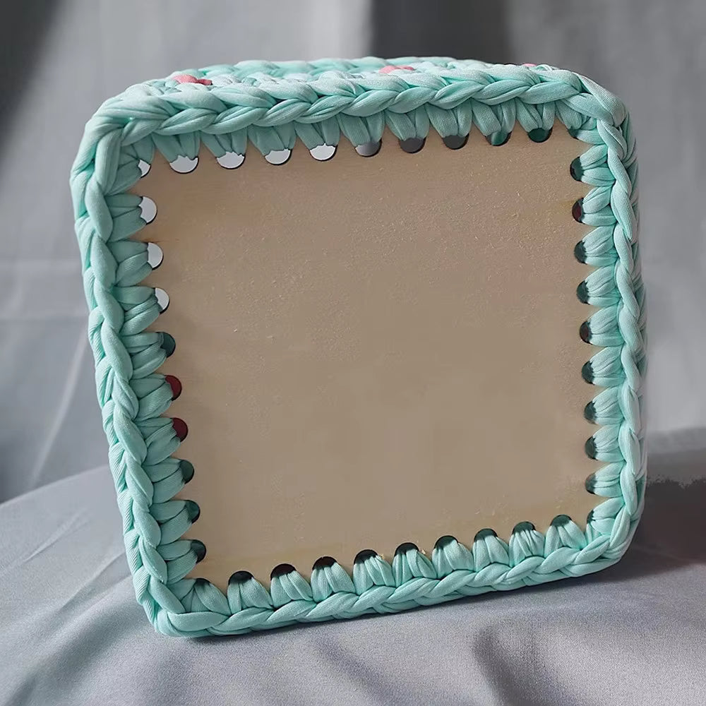 Wooden Square Bag Base - Sara Crochet