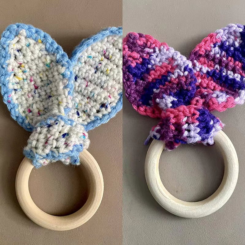 Wood Teether Ring for Macrame Craft- 4 cm - Sara Crochet