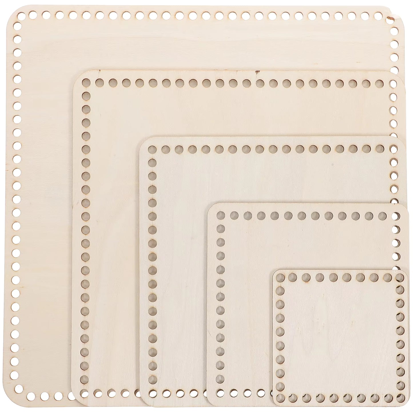 Wooden Square Bag Base - Sara Crochet