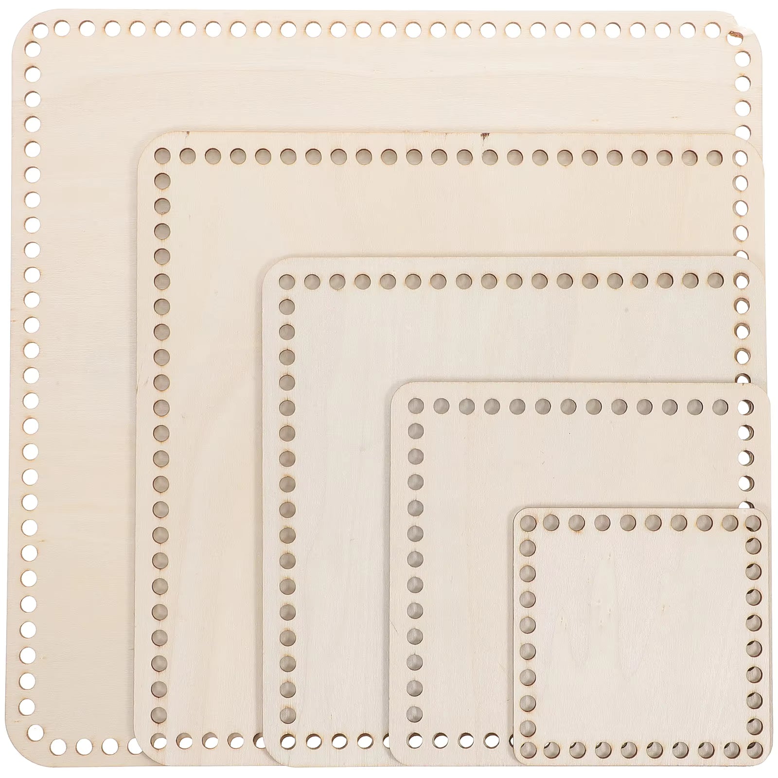 Wooden Square Bag Base - Sara Crochet