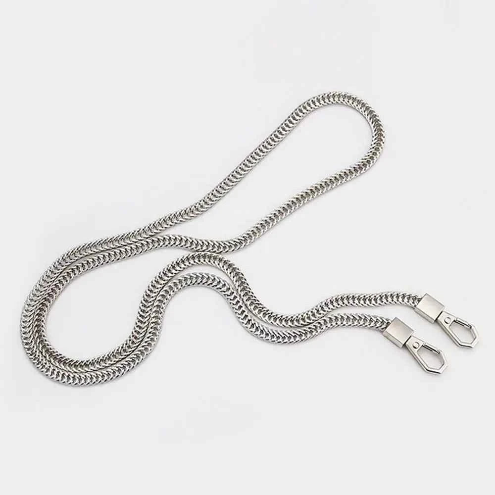 1 Piece Metal Bag Chain Silver - Sara Crochet