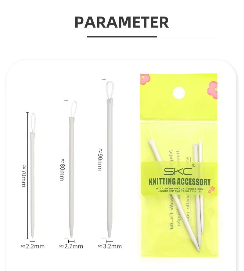 Wool Nylon Wire Knitting Needles - Sara Crochet