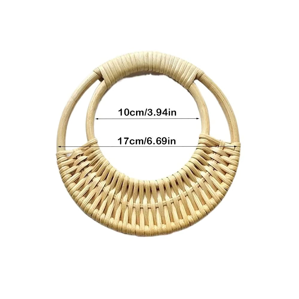 1 Pair Straw Bag Handles - Sara Crochet