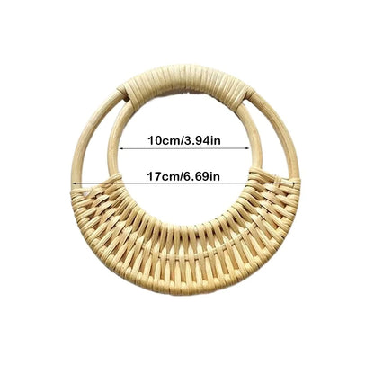 1 Pair Straw Bag Handles - Sara Crochet