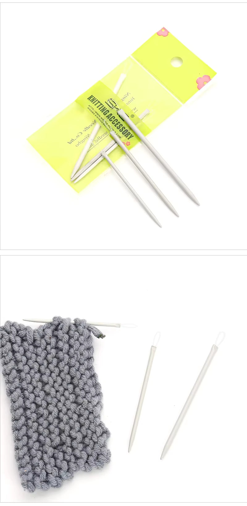 Wool Nylon Wire Knitting Needles - Sara Crochet