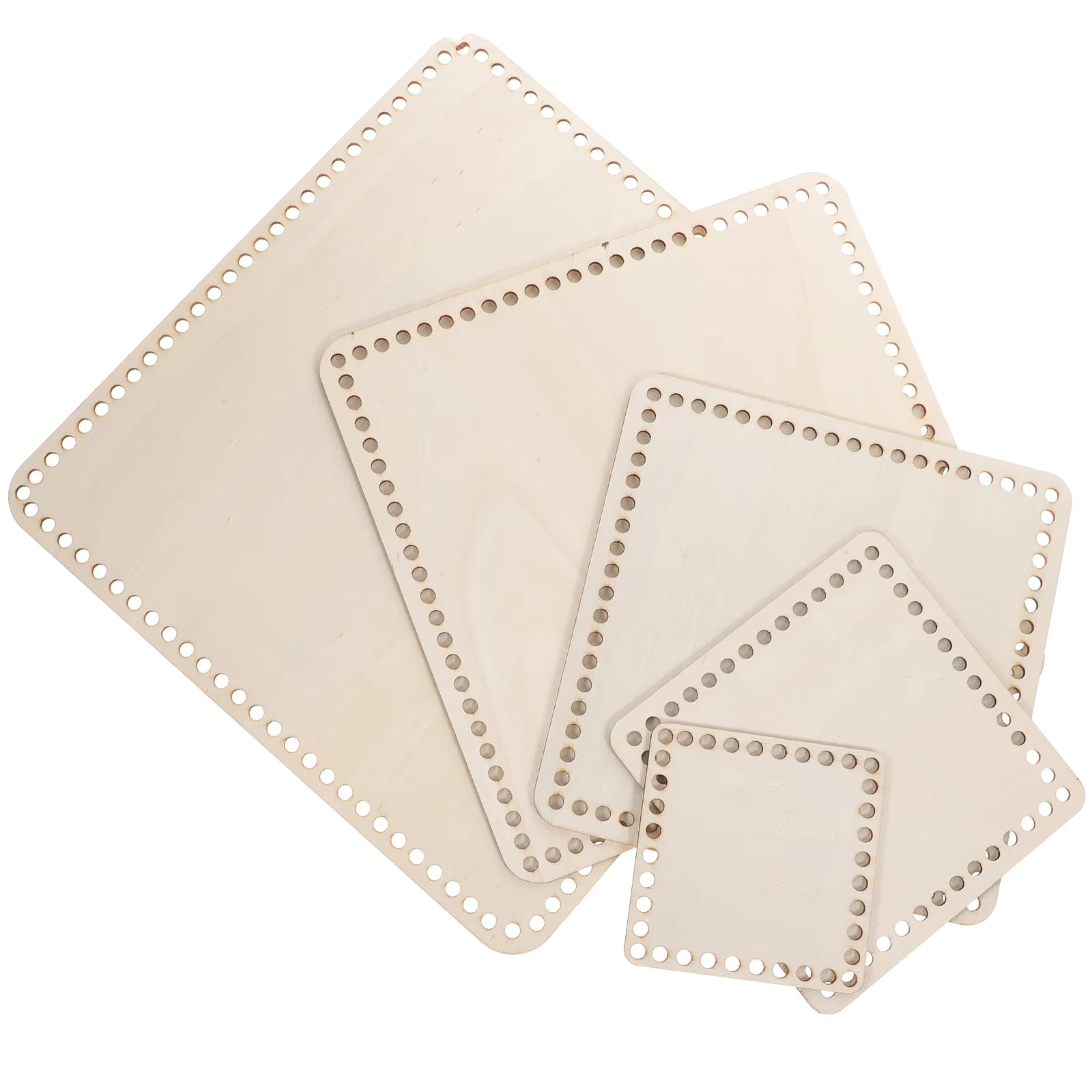 Wooden Square Bag Base - Sara Crochet