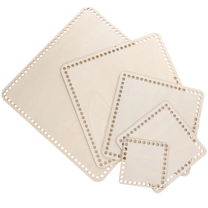 Wooden Square Bag Base - Sara Crochet