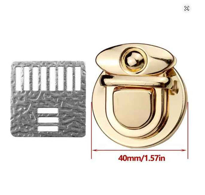 Snap Lock Clip Buckle- Gold - Sara Crochet