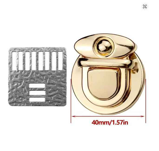 Snap Lock Clip Buckle- Gold - Sara Crochet