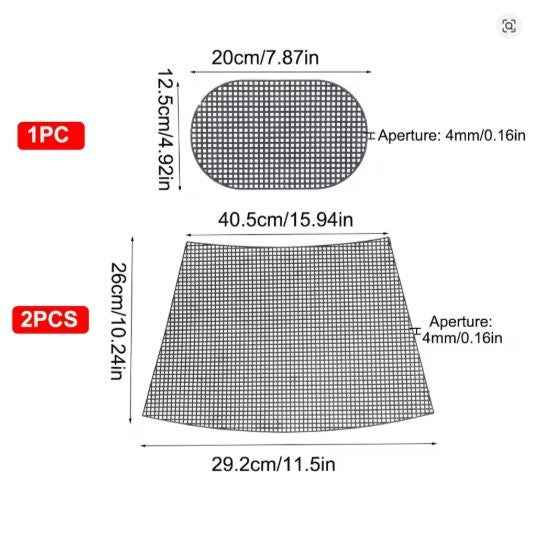 Set Black Plastic Mesh Canvas Bag - Sara Crochet