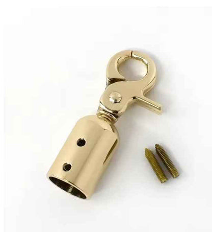 1 Pair Metal Bag Buckles - Silver - Sara Crochet