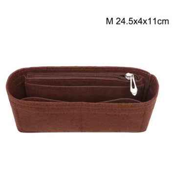 1PC Felt Insert Bag Organizer-Brown - Sara Crochet
