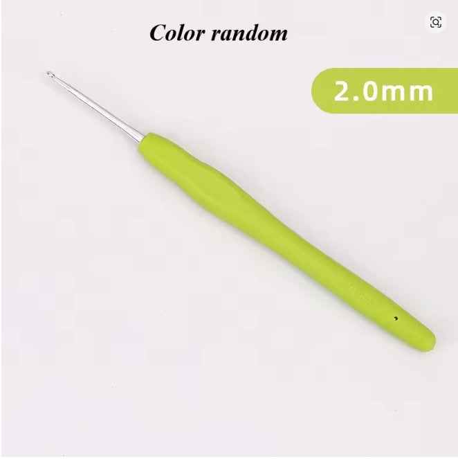 Aluminum Crochet Hook Plastic Handle - Sara Crochet