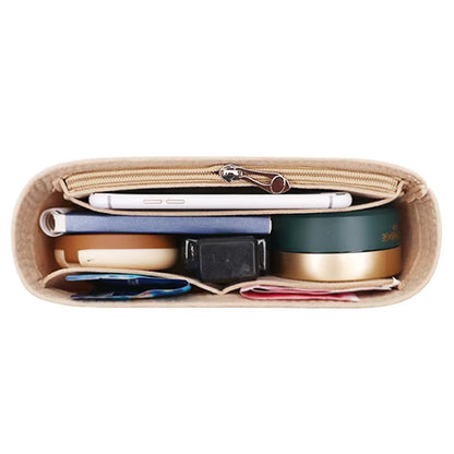 1PC Felt Insert Bag Organizer-Brown - Sara Crochet