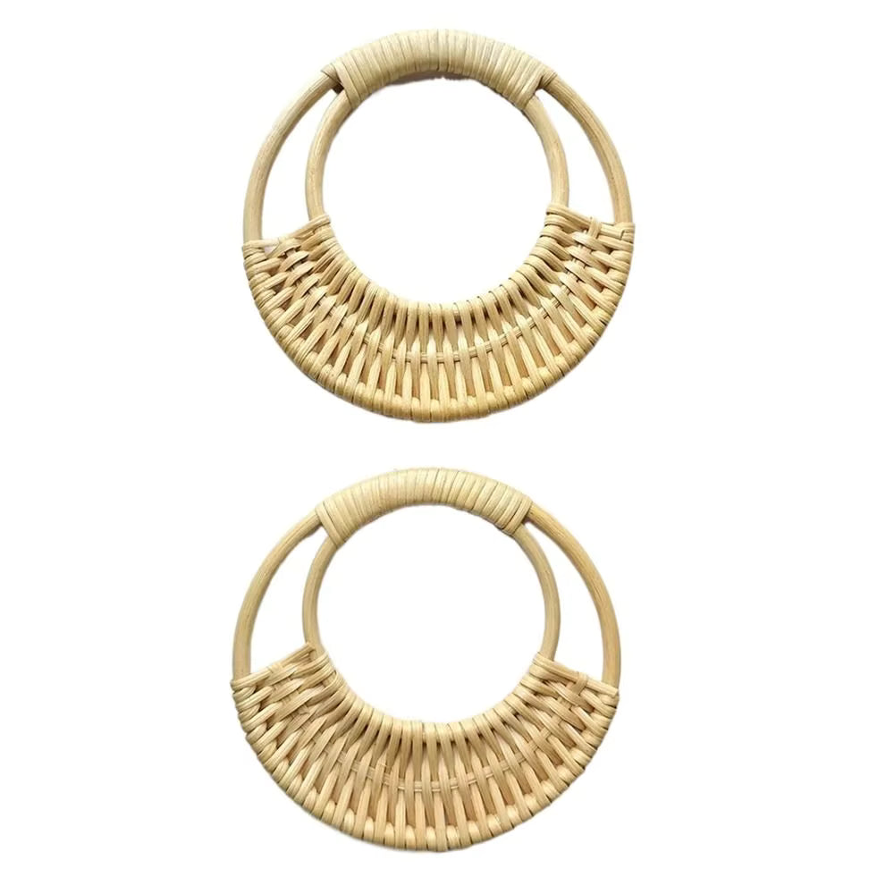 1 Pair Straw Bag Handles - Sara Crochet