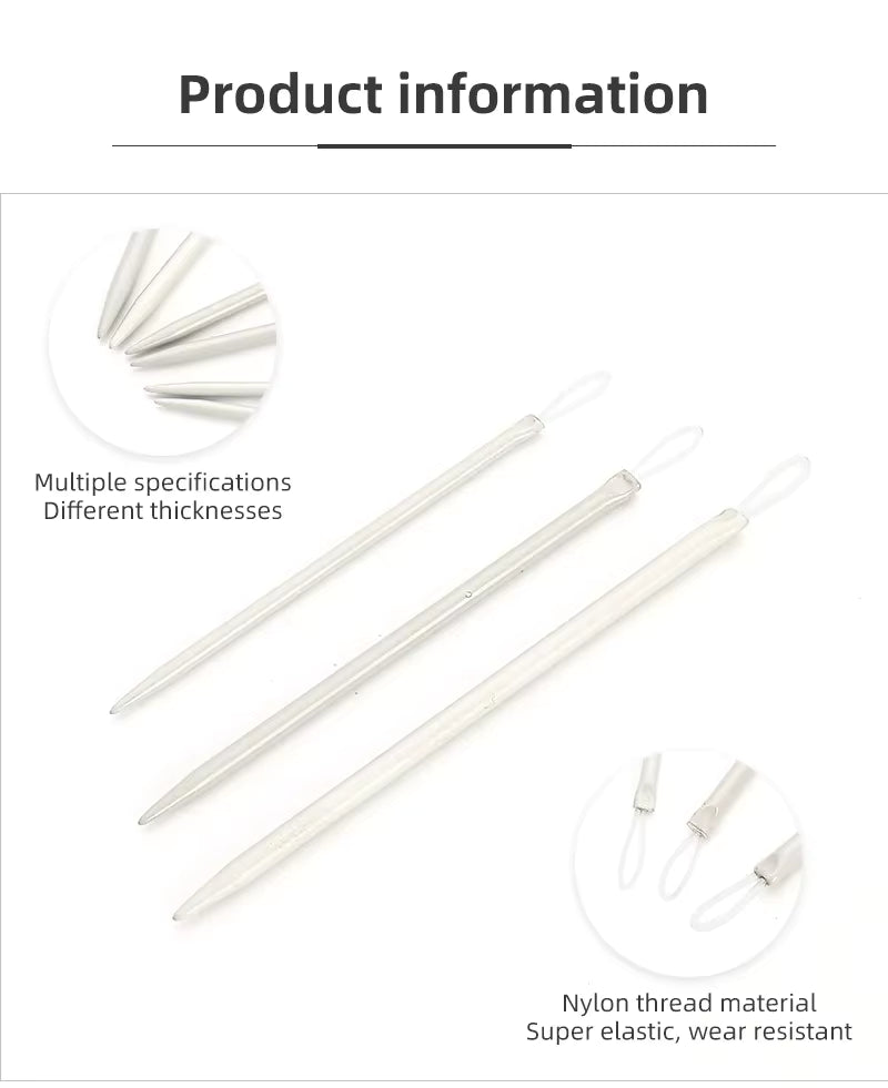 Wool Nylon Wire Knitting Needles - Sara Crochet