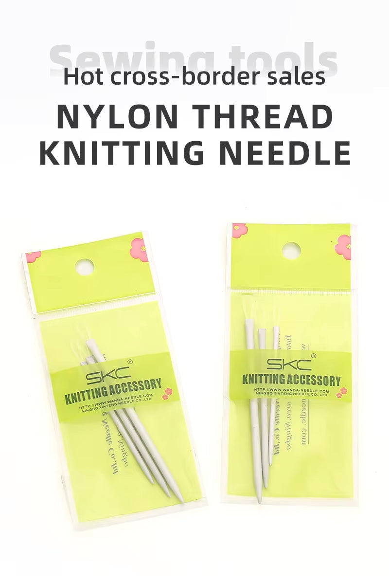 Wool Nylon Wire Knitting Needles - Sara Crochet
