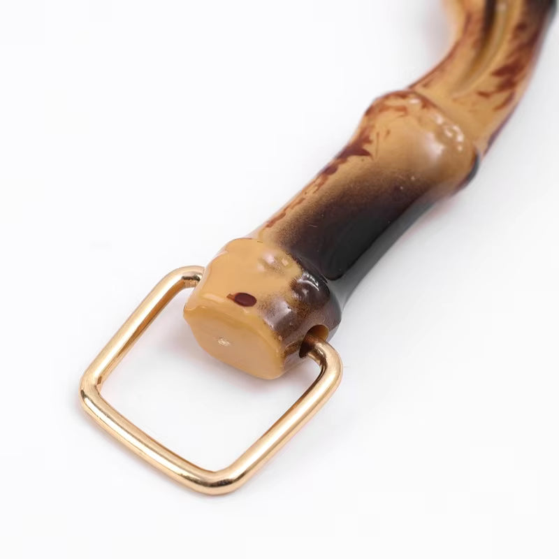 1 Pair Faux Bamboo Handle Plastic- 12.5 cm - Sara Crochet