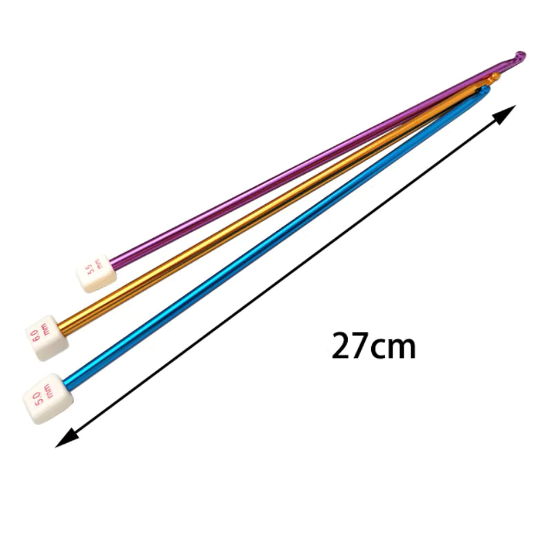 Pack Crochet Hooks Tunisian - Sara Crochet