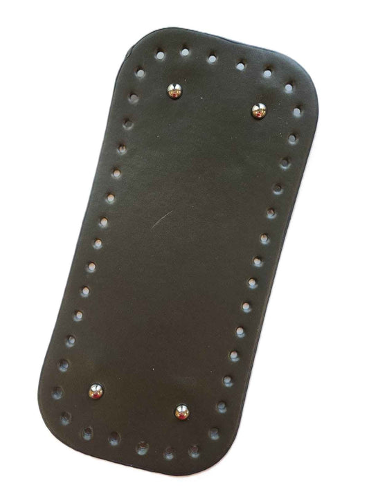 Leather Bag Base-Olive- 25cm x 12cm - Sara Crochet