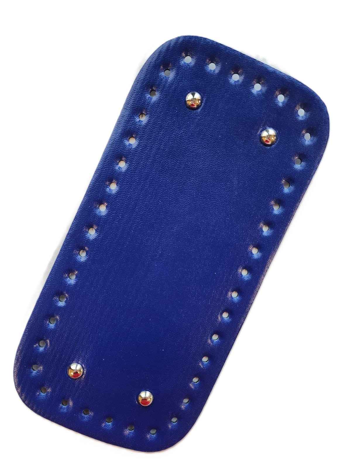 Leather Bag Base-Royal Blue- 25cm x 12cm - Sara Crochet