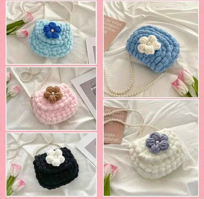 Bag Shape Plastic Mesh Canvas - Sara Crochet